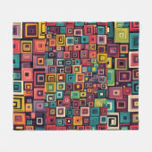 Couverture Polaire motif transparent avec carrés (Devant (Horizontal))