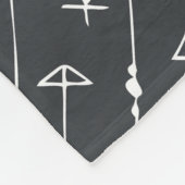 Couverture Polaire Motif transparent avec flèches sur un arrière - pl (Coin)