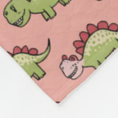 Couverture Polaire Motif transparent de dinosaure mignon (Coin)