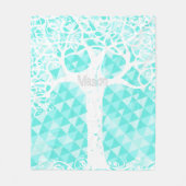 Couverture Polaire Motif triangle Abstrait de Monnaie sauvage et libr (Devant)