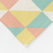 Couverture Polaire Motif triangle Abstrait géométrique coloré (Coin)