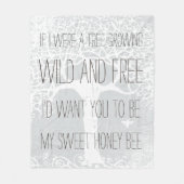 Couverture Polaire Motif triangle Abstrait sauvage et gris libre (Devant)