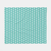 Couverture Polaire Motif triangle blanc (Devant (Horizontal))