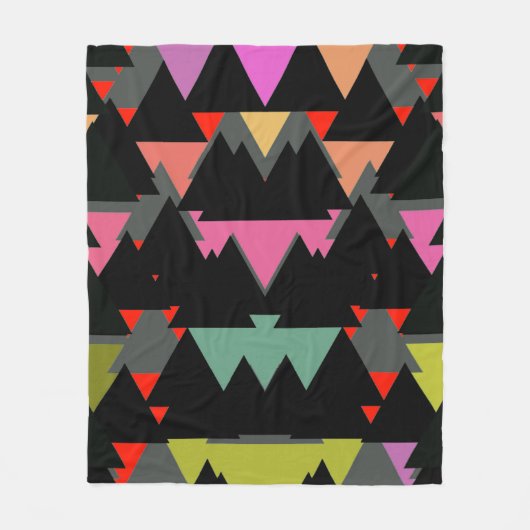 Couverture Polaire Motif triangle géométrique (Devant)