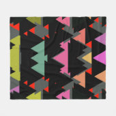 Couverture Polaire Motif triangle géométrique (Devant (Horizontal))