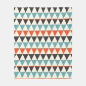 Couverture Polaire Motif triangle moderne rétro du milieu du siècle (Devant)