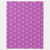 Couverture Polaire Motif triangle violet moderne (Devant)