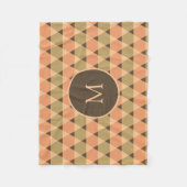 Couverture Polaire Motif triangles (Devant)