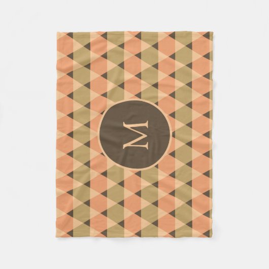 Couverture Polaire Motif triangles (Devant)