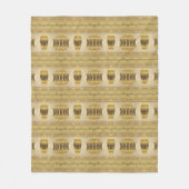 Couverture Polaire motif tribal africain ethnique (Devant)