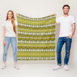 Couverture Polaire Motif tribal africain ethnique avec des simbols