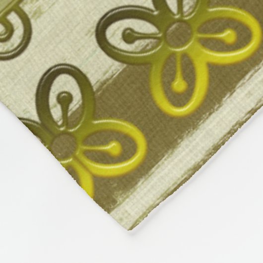 Couverture Polaire Motif tribal africain ethnique avec des simbols (Coin)