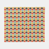 Couverture Polaire Motif tribal de mode d'ikat moderne (Devant (Horizontal))