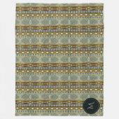 Couverture Polaire motif tribal ethnique du sud-ouest (Devant)