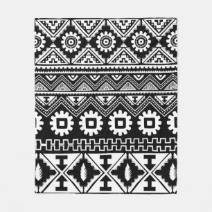 Couverture Polaire Motif tribal homogène ethnique