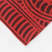 Couverture Polaire Motif tribal maori - l'art de Whakairo du (Coin)