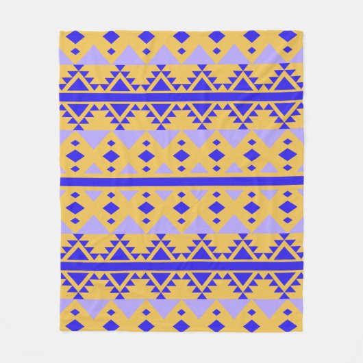 Couverture Polaire Motif tribal pourpre aztèque (Devant)