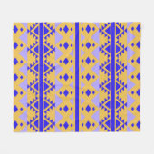 Couverture Polaire Motif tribal pourpre aztèque (Devant (Horizontal))