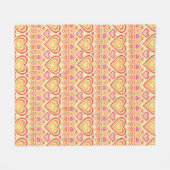 Couverture Polaire Motif tricoté par Saint-Valentin (Devant (Horizontal))