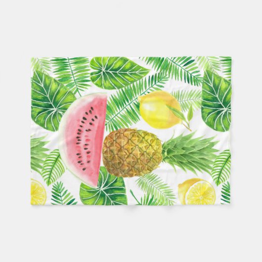 Couverture Polaire Motif tropical (Devant (Horizontal))