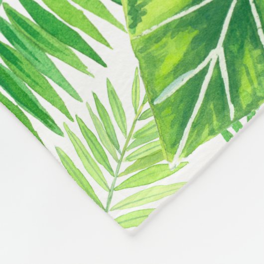 Couverture Polaire Motif tropical (Coin)