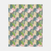 Couverture Polaire Motif tropical Abstrait moderne (Devant)