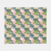 Couverture Polaire Motif tropical Abstrait moderne (Devant (Horizontal))