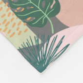 Couverture Polaire Motif tropical Abstrait moderne (Coin)