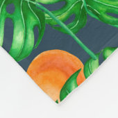Couverture Polaire Motif tropical, colibris (Coin)