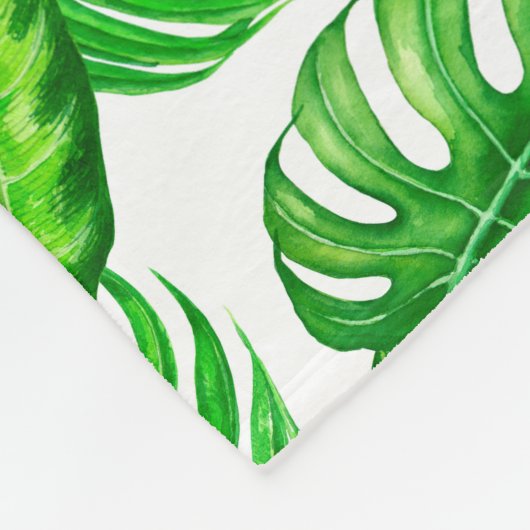 Couverture Polaire Motif tropical, colibris II (Coin)