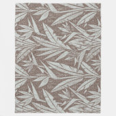 Couverture Polaire motif tropical transparent (Devant)