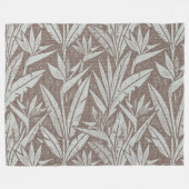 Couverture Polaire motif tropical transparent (Devant (Horizontal))