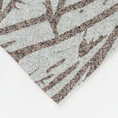 Couverture Polaire motif tropical transparent (Coin)