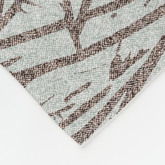 Couverture Polaire motif tropical transparent (Coin)