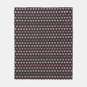 Couverture Polaire Motif Tulipe rose simple avec arrière - plan foncé (Devant)