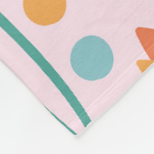 Couverture Polaire Motif Tulipes printanières (Coin)