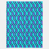 Couverture Polaire Motif turquoise Blue Shim Shim (Devant)