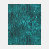 Couverture Polaire Motif turquoise Ombre Glam Parties scintillant Tig (Devant)