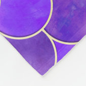 Couverture Polaire Motif Ultra Violet & Gold Mermaid (Coin)