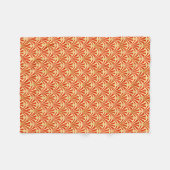 Couverture Polaire Motif ventilateur Art déco - mandarin orange (Devant (Horizontal))