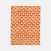 Couverture Polaire Motif ventilateur Art déco - mandarin orange (Devant)