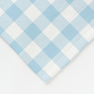 Couverture Polaire Motif vérifié par guingan de bleus layette et de