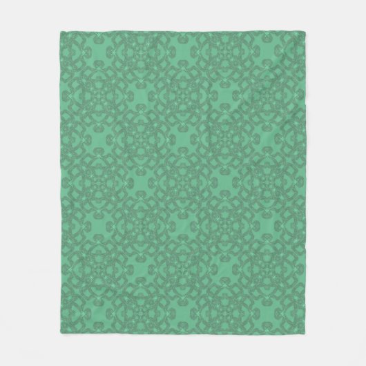 Couverture Polaire Motif vert (Devant)