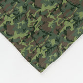 Couverture Polaire Motif vert de Camo de camouflage (Coin)