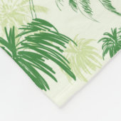 Couverture Polaire Motif vert de palmier (Coin)