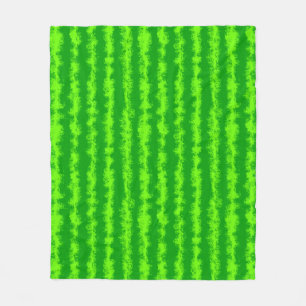 Couverture Polaire Motif vert d'écorce de fruit d'été de pastèque