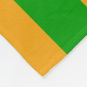 Couverture Polaire Motif Vert Doré En Grille Pour Noël (Coin)