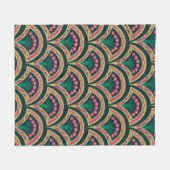 Couverture Polaire motif vert en forme de coque (Devant (Horizontal))