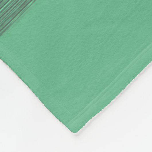 Couverture Polaire Motif vert menthe personnalisé (Coin)
