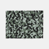 Couverture Polaire Motif vert militaire de camouflage (Devant (Horizontal))